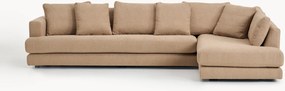 Bouclé hoekbank Tribeca (4-zits)