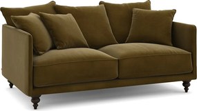 3-zits compacte fluwelen zetel, Lazare