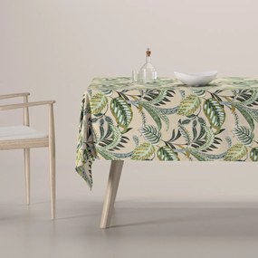 Dekoria Rechthoekig tafelkleed, olijfgroen, cijfer, 100 x 100 cm