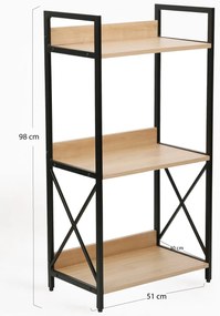 Lesly boekenkast met 3 planken
