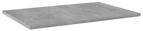 vidaXL Wandschappen 8 st 60x40x1,5 cm spaanplaat betongrijs