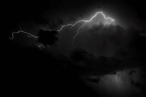 Kunstfotografie lightning in dark sky, CCeliaPhoto, (40 x 26.7 cm)