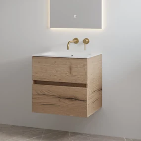 Best Design Splash badkamermeubel 60cm zonder kraangat eiken