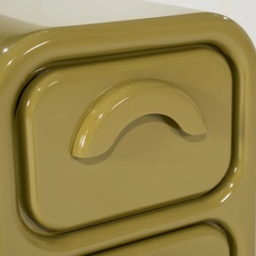 Retro Nachtkastje Groen - 40x31x58cm.