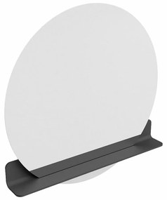 Mondiaz Spot spiegel rond Ø90cm met planchet dark grey