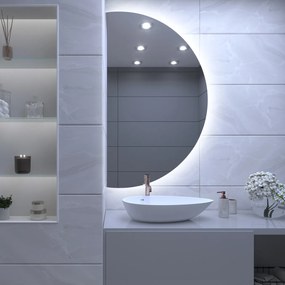 Atypische badkamerspiegel met LED verlichting A30 50x10