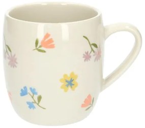 Theemok, steengoed, kleine bloemetjes,Ø 9,5 cm