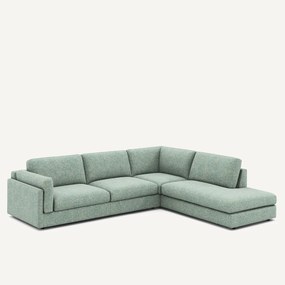 Hoekzetel met longchair van katoenmix César