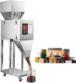VEVOR Poederdoseermachine, Deeltjesdispenser, Automatische Weeg- en Vulmachine 20-3000 g, Intelligent Wegen &amp; Vullen, Roestvrijstalen Constructie, Met Voetpedaal, Ideaal voor Noten, Zaden, Thee, Koffiebonen, Granen, Meel