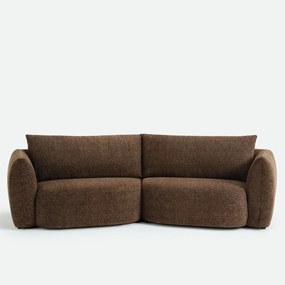 5-zits trapezebank in gemêleerde chenille, EDITH