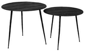 Dutchbone Pepper Metalen Bijzettafel Rond 40cm - 40 X 40cm.