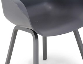 Tuinset 4 personen 200 cm Kunststof Grijs Hartman Sophie