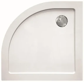 Haceka Belice Douchebak - 90x90x4cm - kwartrond - composiet - glans wit 1159035