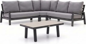 Hoek loungeset Tierra Outdoor | 5 personen | Loungeset Grijs | Hoekbank Aluminium | 318x318cm | Kees Smit Tuinmeubelen