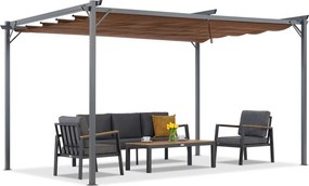 Bruine La Palma 3x4m Tuinpunt terraspergola