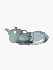 Handgemaakt theeservies Nordic Sea, 2 personen (7 stuks)