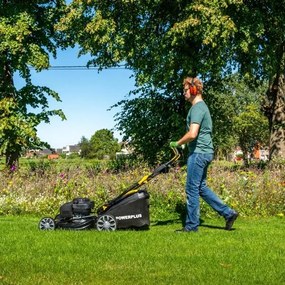 PowerPlus Benzine Grasmaaier Zelfrijdend 224cc Ø560 mm – Elektrische start