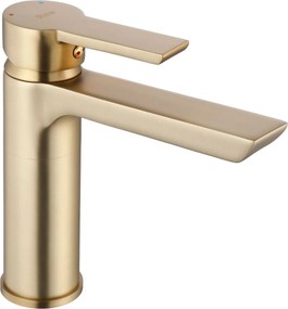 Wastafelkraan Rea Argus Gold Brush Low