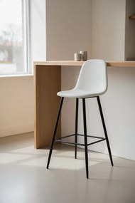 Zwarte Teok stoffen kruk