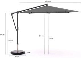 Glatz Sunwing Casa zweefparasol ø 330cm