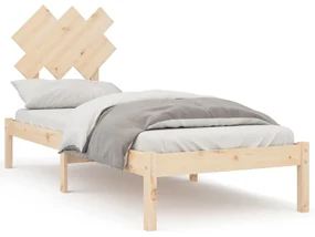 vidaXL Bedframe massief hout 75x190 cm 2FT6 Small Single
