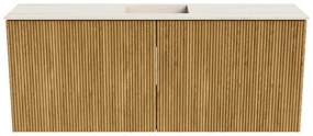 Mondiaz Joya DLux 100cm toiletmeubel oak met wastafel faye midden 1 kraangat meli