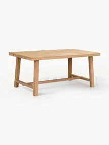 Uitschuifbare eettafel Brooklyn van eikenhout, in verschillende formaten