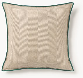 Kussenhoes Agatha met visgraatpatroon