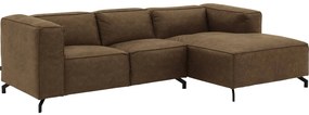 Goossens Bank Calvin groen, micro leer, 2-zits, modern design