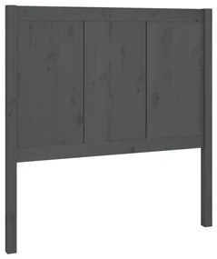 vidaXL Hoofdbord 95,5x4x100 cm massief grenenhout grijs