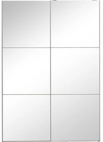 Goossens Kledingkast Easy Storage Sdk, 153 cm breed, 220 cm hoog, 2x 3 paneel spiegel schuifdeuren