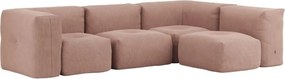 Soft Zitzak Indoor 4 Seater Hoekbank - Corduroy Rose