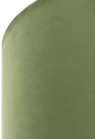 Stoffen Velours lampenkap groen 35/35/20 met gouden binnenkant cilinder / rond