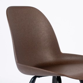 Zuiver Albert Kuip Moderne Kuipstoel Coffee Met Zwart Onderstel
