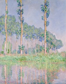 Kunstreproductie Poplars, Pink Effect (1891), Claude Monet