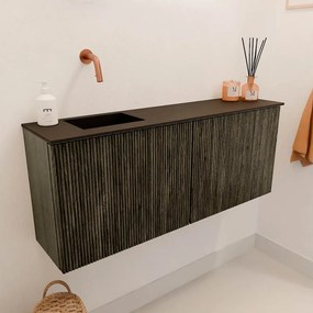 Mondiaz Joya 100cm toiletmeubel shadow met wastafel faye links zonder kraangat urban