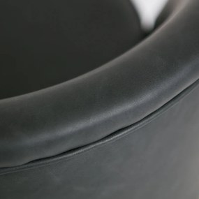 BePureHome Vogue Fauteuil Zwart Leer