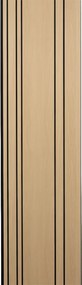 SMART AKU NATURAL OAK 260x30CM - 260 cm x 30 cm x 0.6 cm | 2 kg | Paneli akoestische wandpanelen - AKU Wandpanelen
