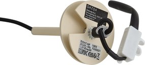 Moderne hanglamp beige met ingebouwde plafondplaat - Chuba