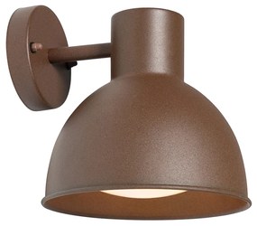 Industriële buitenwandlamp roestbruin rond IP44 - Natas
