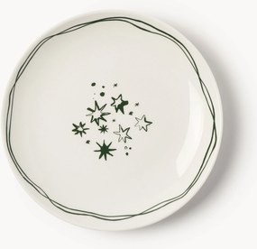 Designer kerstdessertbordjes Clarette van Agathe Marty, 4-delig