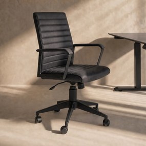 Vintage Bureaustoel Zwart