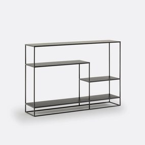 Asymmetrische wandtafel van metaal en staal, Miva