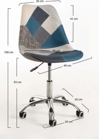 Set 4 Neo Patchwork Stoelen