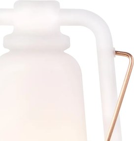 Tafellamp wit flame effect 22 cm - Storm Mini