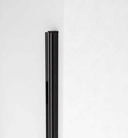 Polysan Zoom Line Black magnetisch profiel voor douchedeur zwart