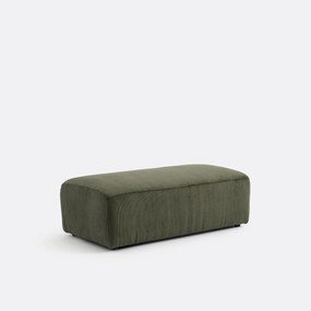 XL poef, fijn geribbeld fluweel, Liora