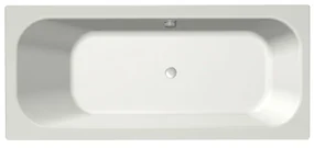 Xenz Aruba ligbad - 170x75cm - met overloop - zonder afvoer - overloop aan andere kant - Acryl Edelweiss 6801OA-03