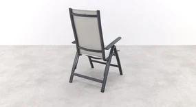 Hartman Monza alu/Chaneo verstelbare tuinset - 220x100 cm. - 7-delig