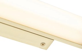 Badkamer wandlamp messing 32 cm incl. LED IP44 - Cascada